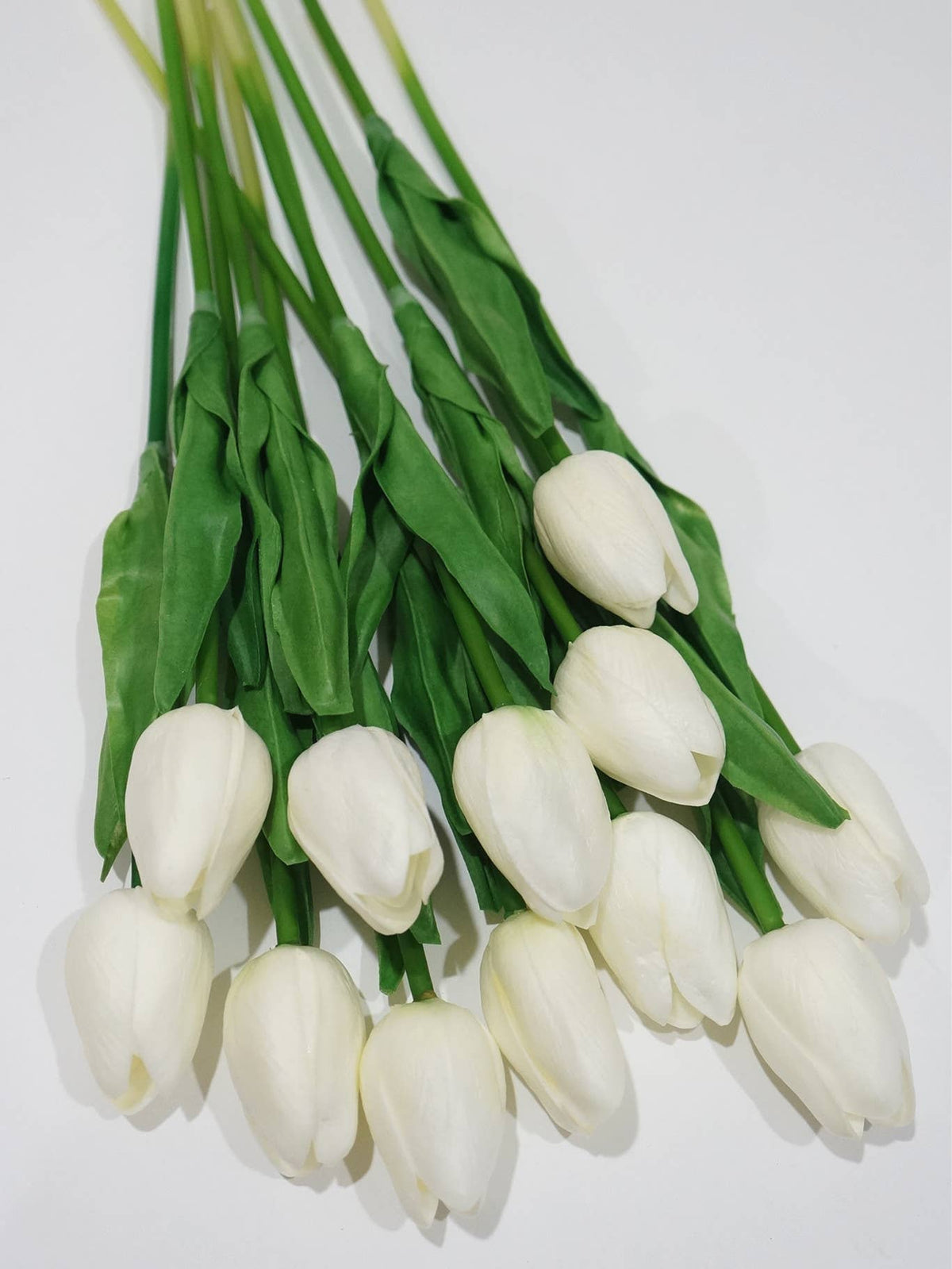 White Spring Real Touch Tulips