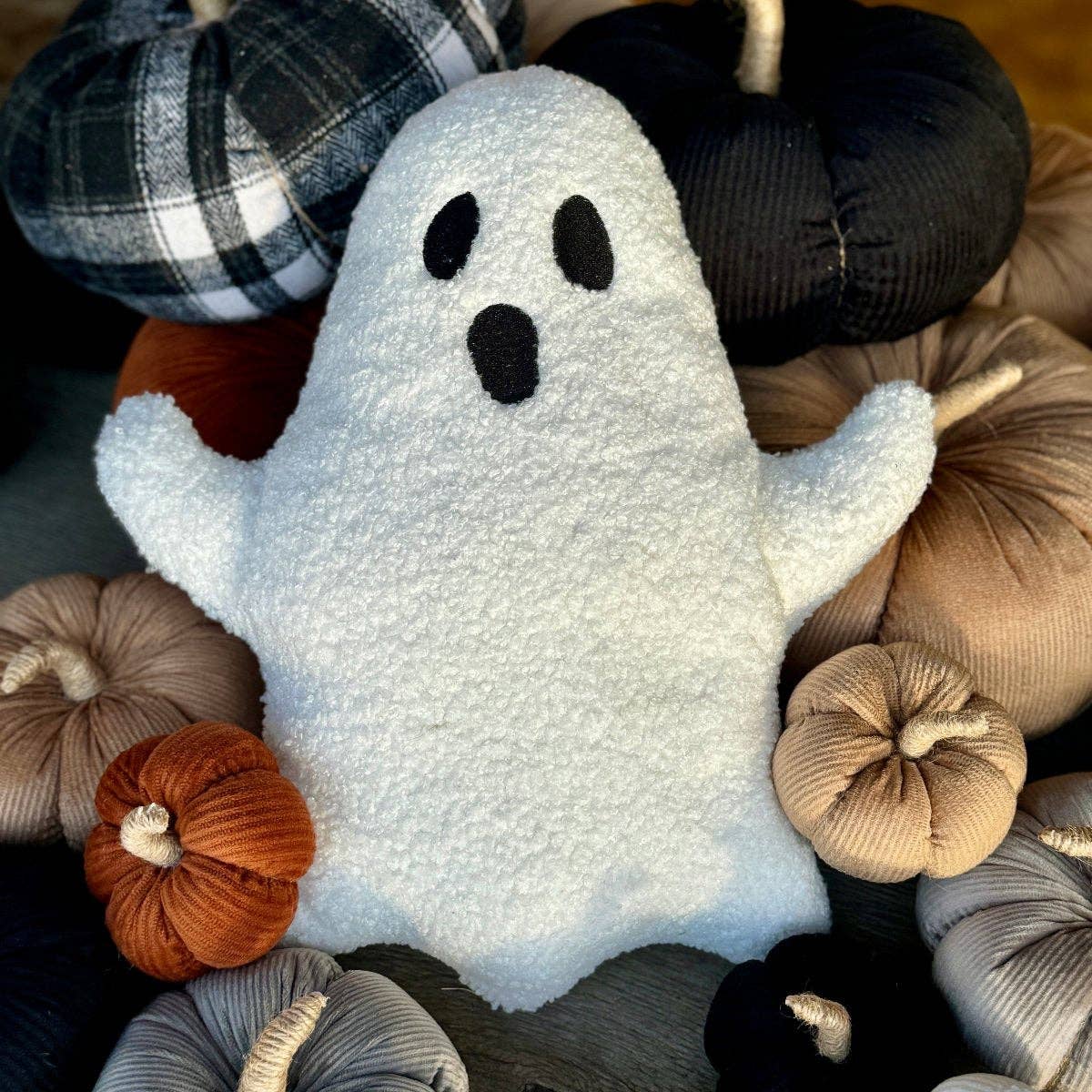 Sherpa Halloween Ghost Pillow