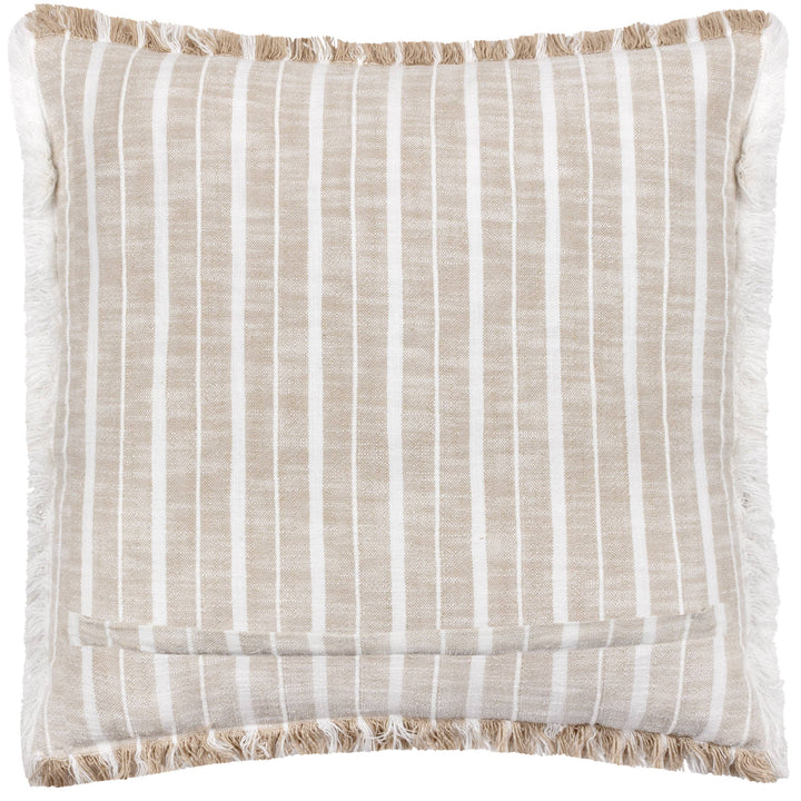 Bowman Striped Cushion, Natural