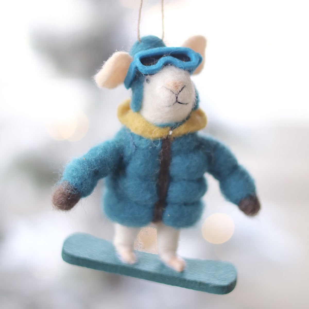 Snowboard Sidney Mouse Ornament
