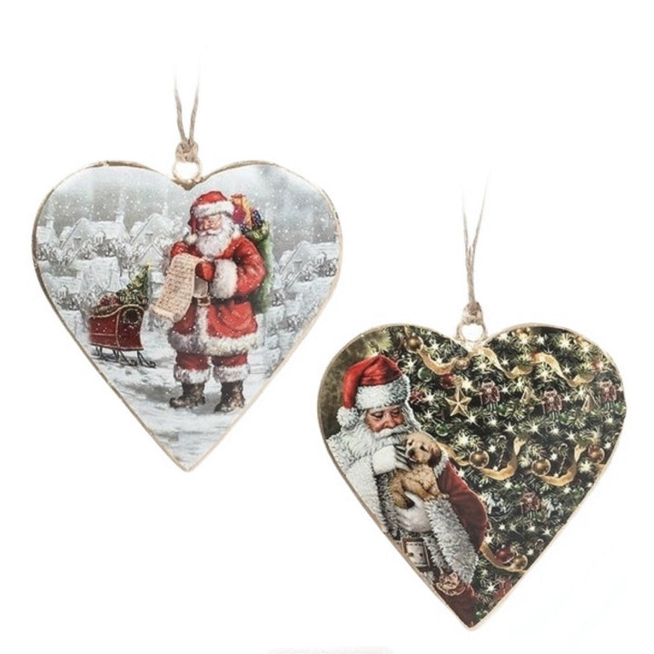 Santa Heart Ornament