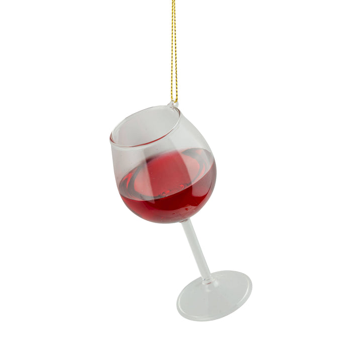 Cabernet Glow Wine Glass Ornament
