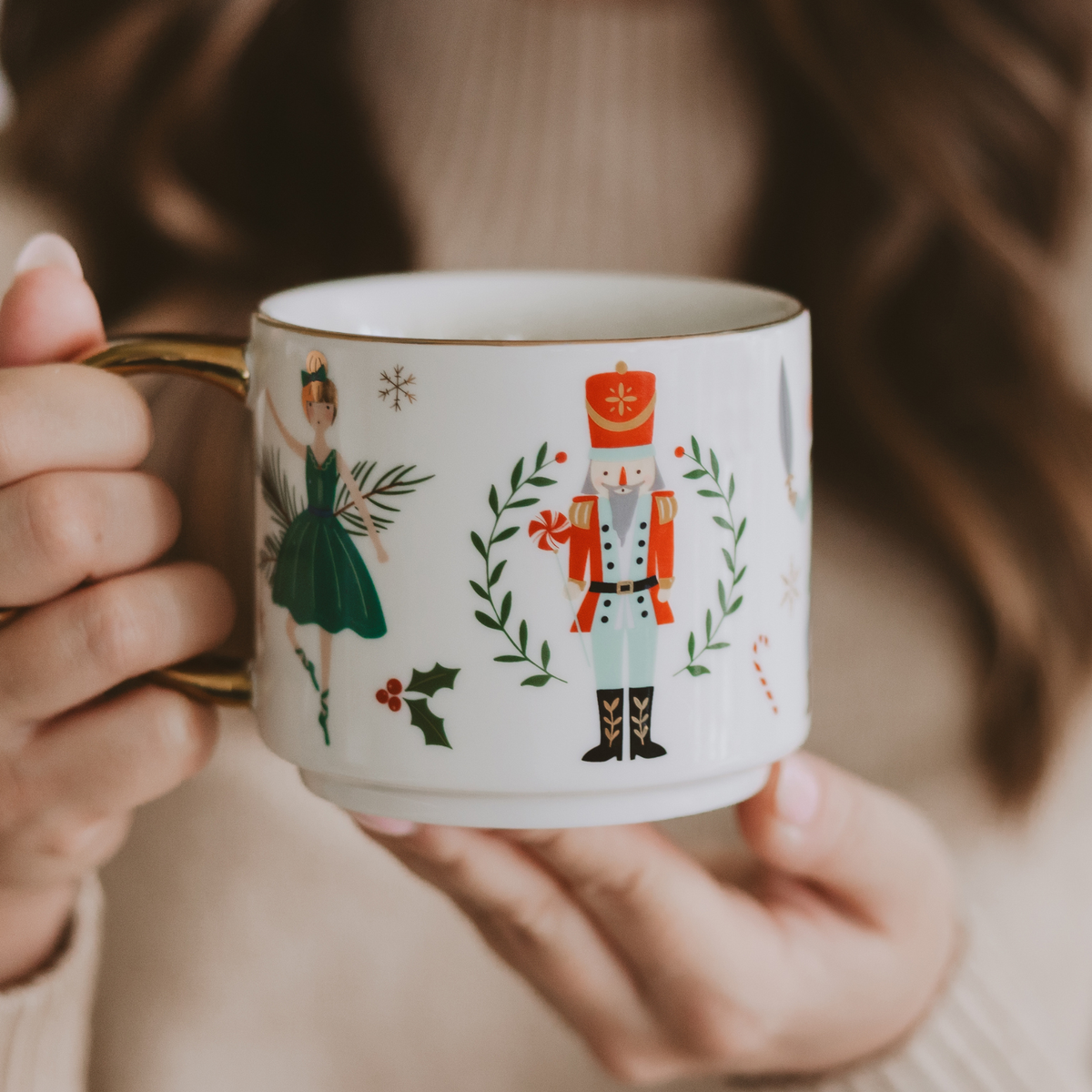 Nutcracker Coffee Mug, 14oz Christmas Decor