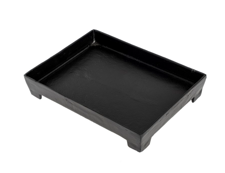 Footed Aluminum Coffee Table Tray
