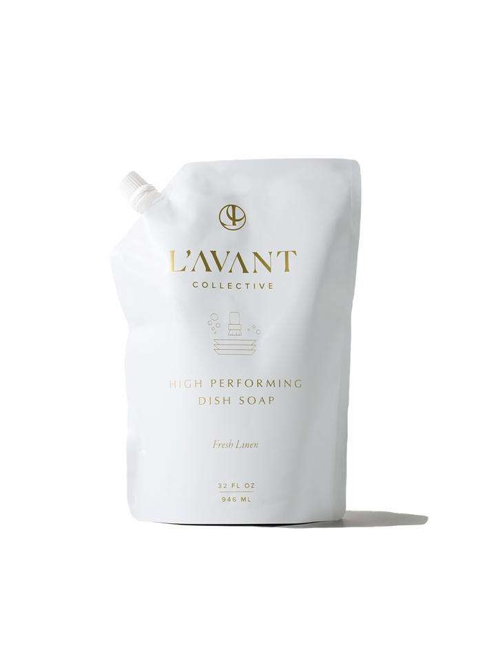 L'AVANT High Performing Dish Soap Refill, Fresh Linen 32oz