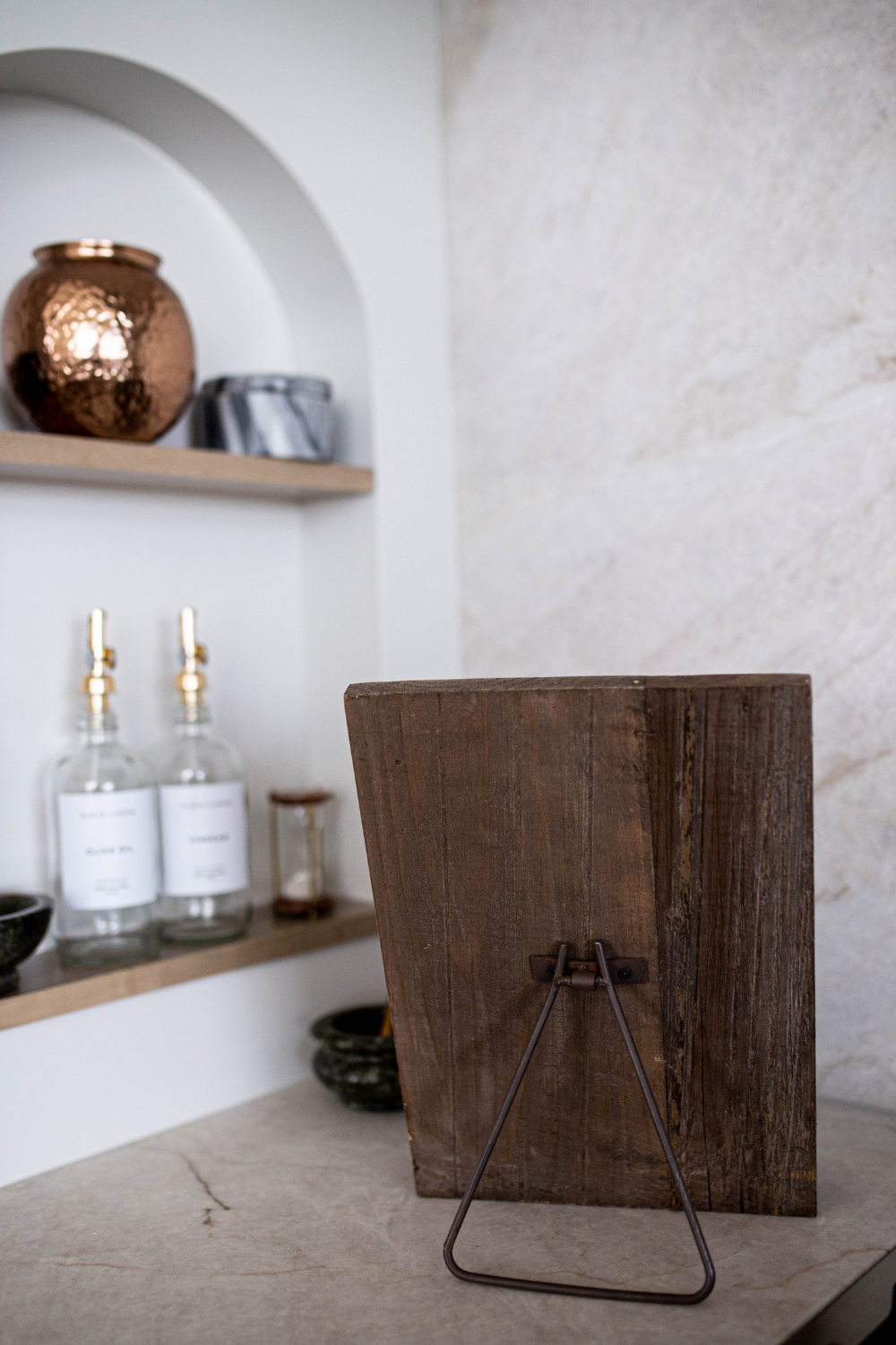 Reclaimed Wooden Cookbook Stand