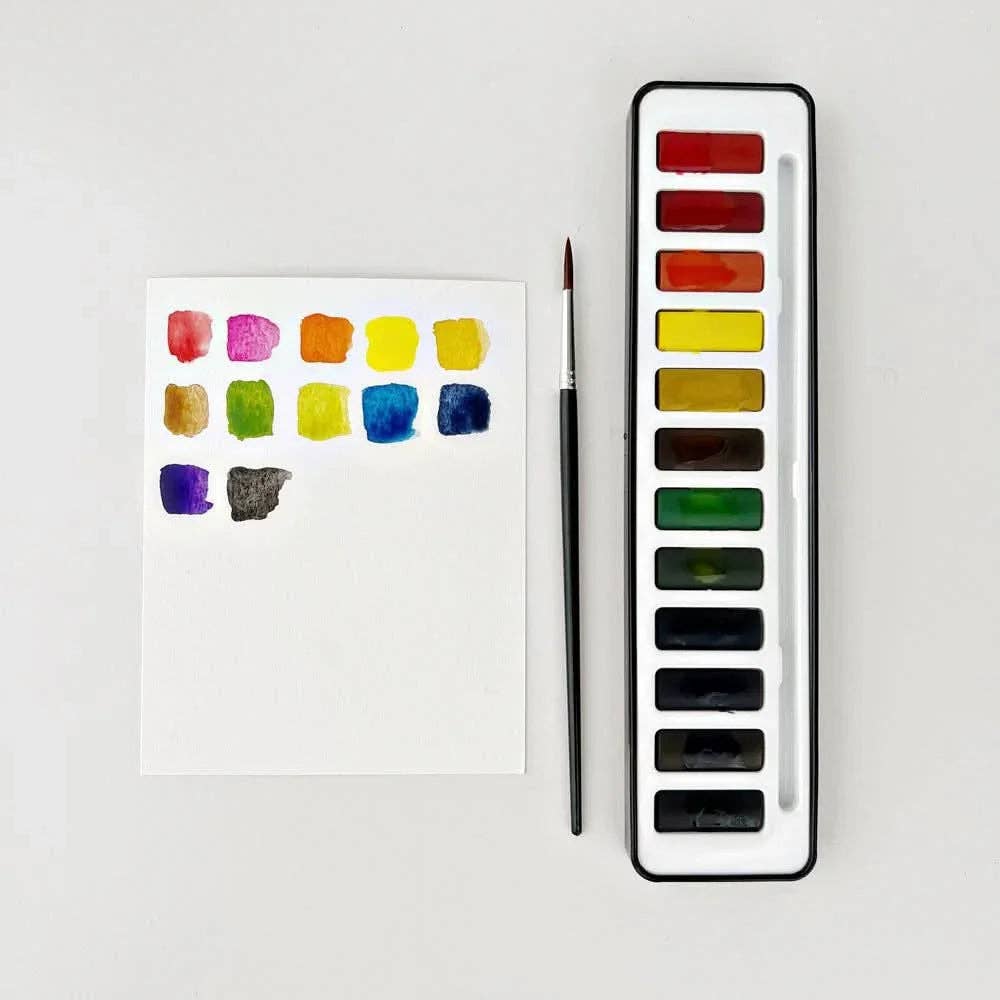 Watercolor Paint Set, 12 Colors