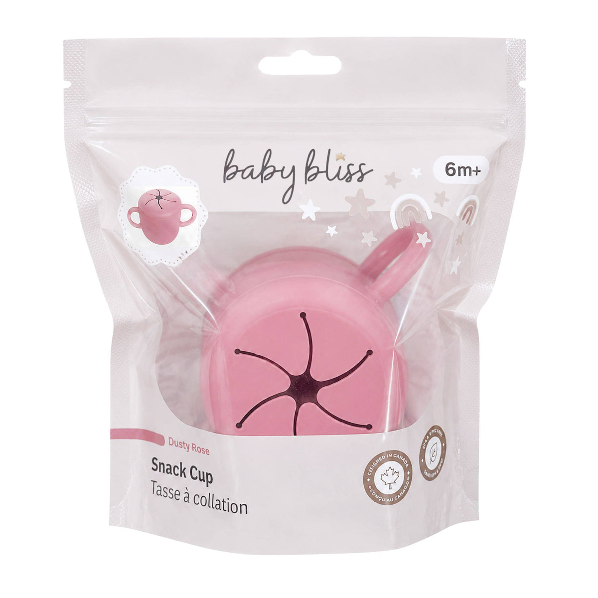 Silicone Snack Cup - Dusty Rose