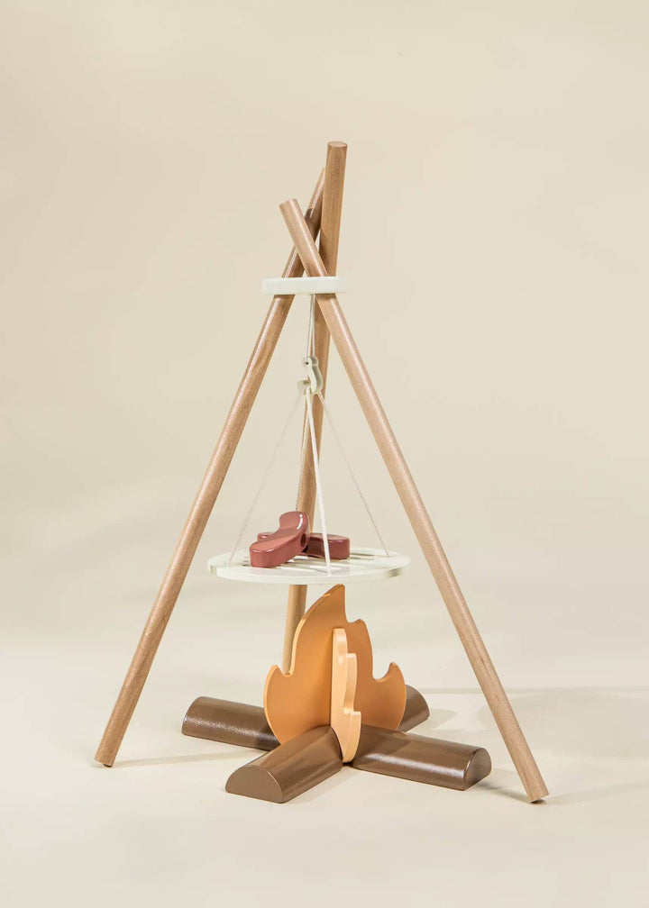 Wooden Camping Playset