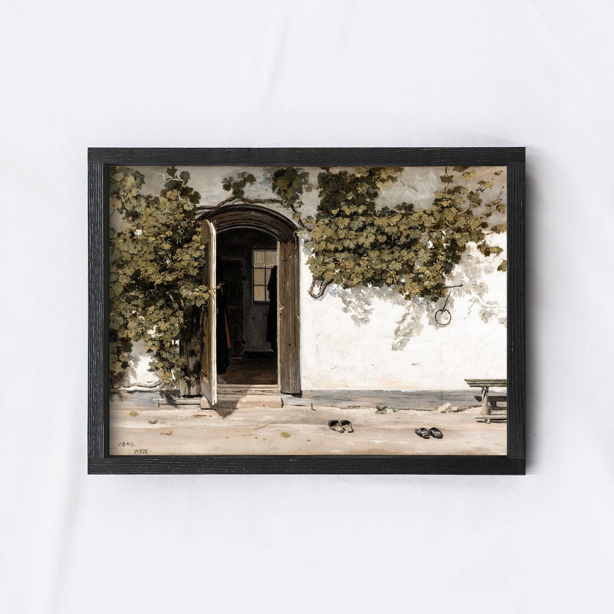 Vintage Print Framed - European Inn
