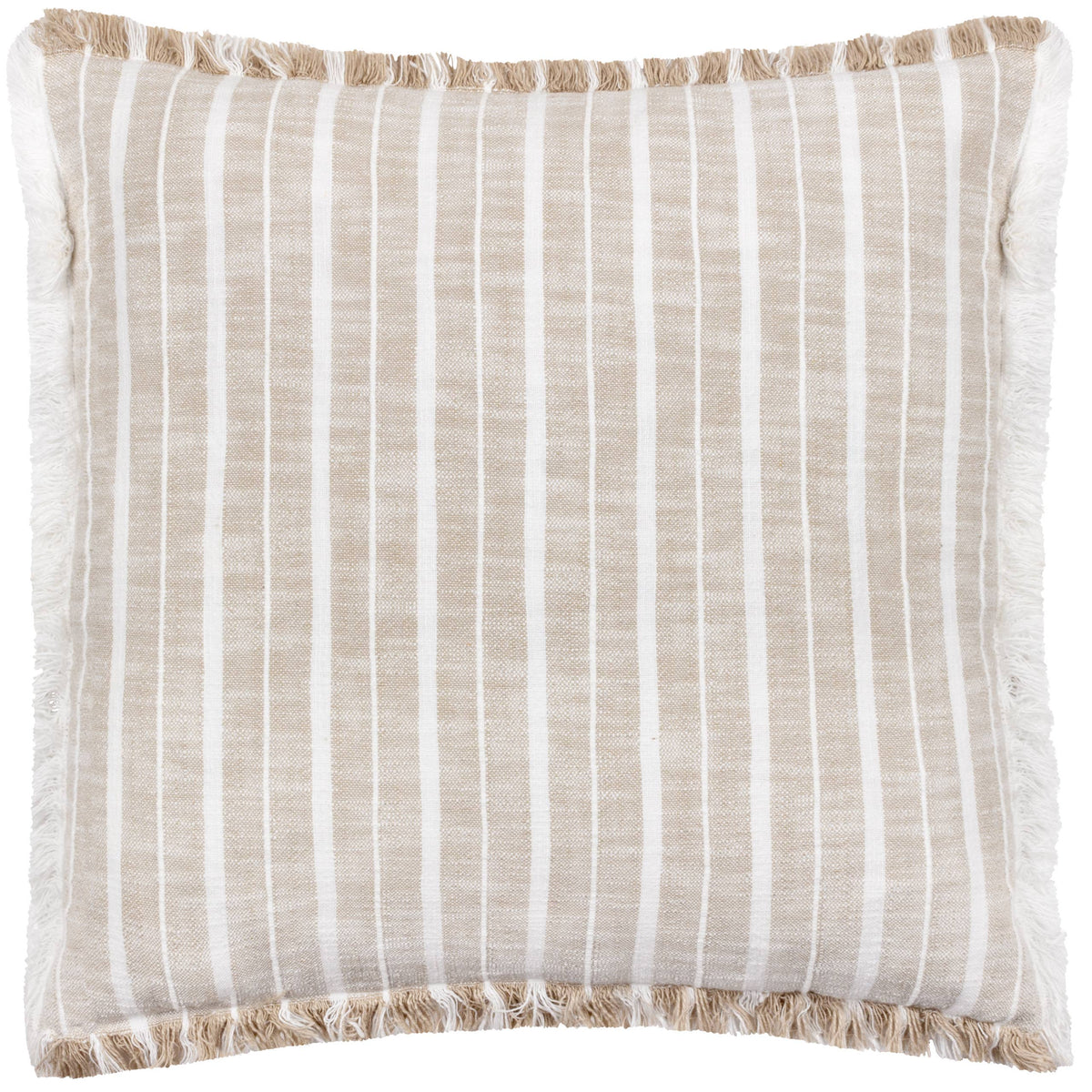 Bowman Striped Cushion, Natural