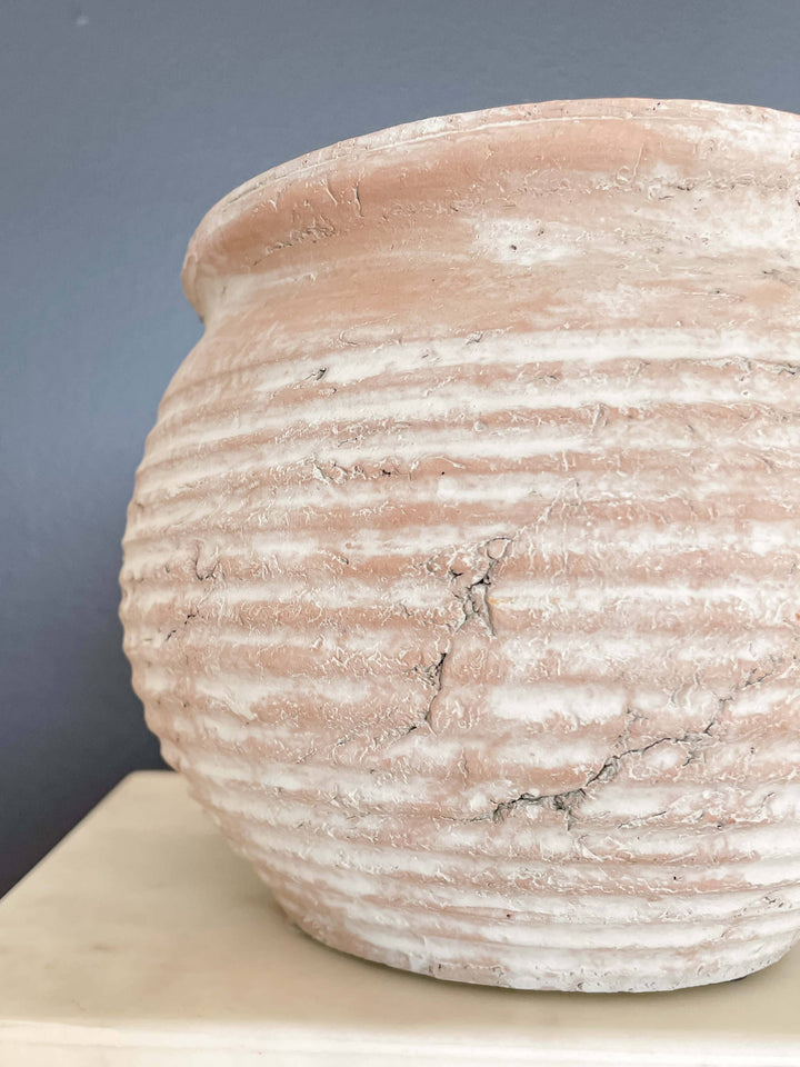 Lazio Rustic Vintage-Style Terracotta Pot Vase