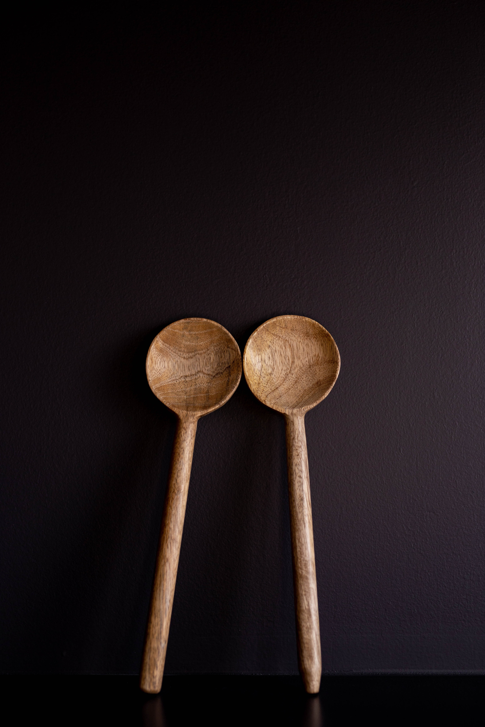 Mango Wood Serving Spoons, Set of 2