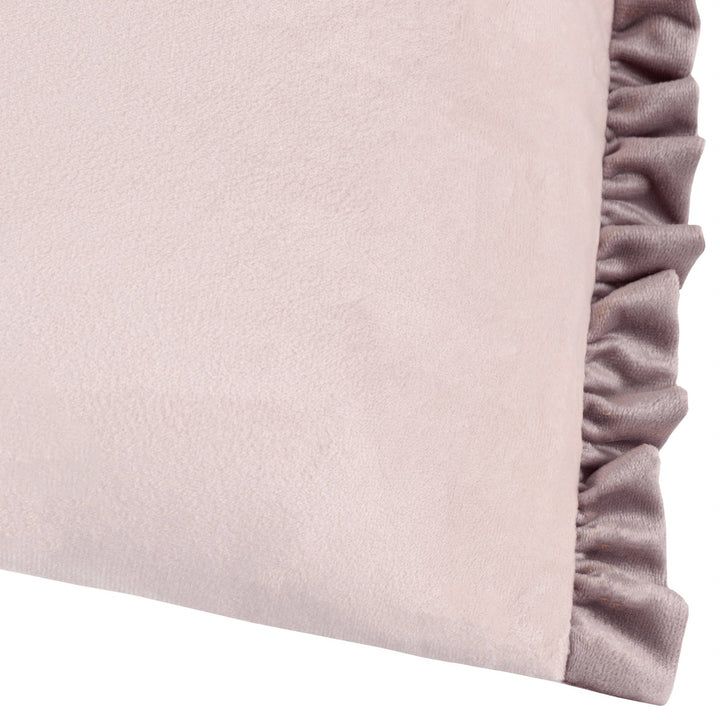 Tilly Velvet Cushion, Pink/Heather