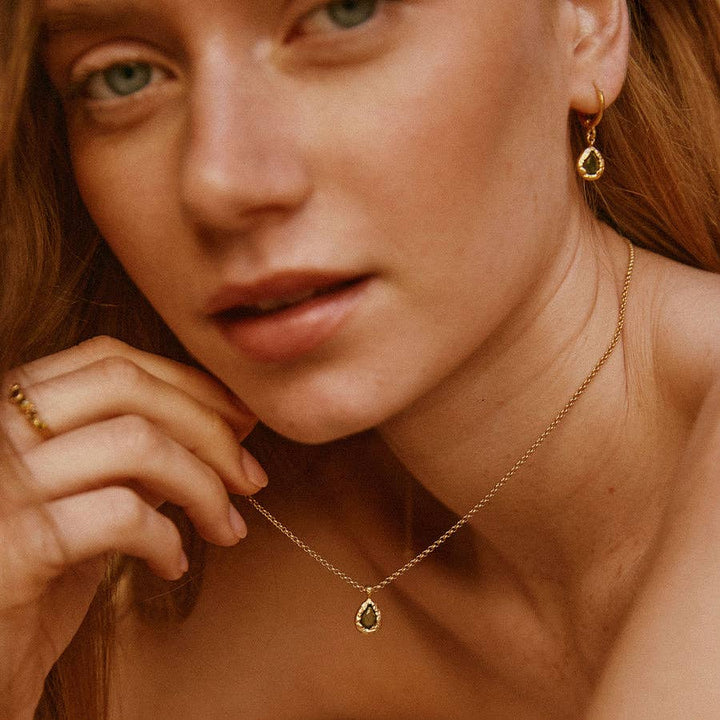 Agapee Lysa Dark Green Necklace