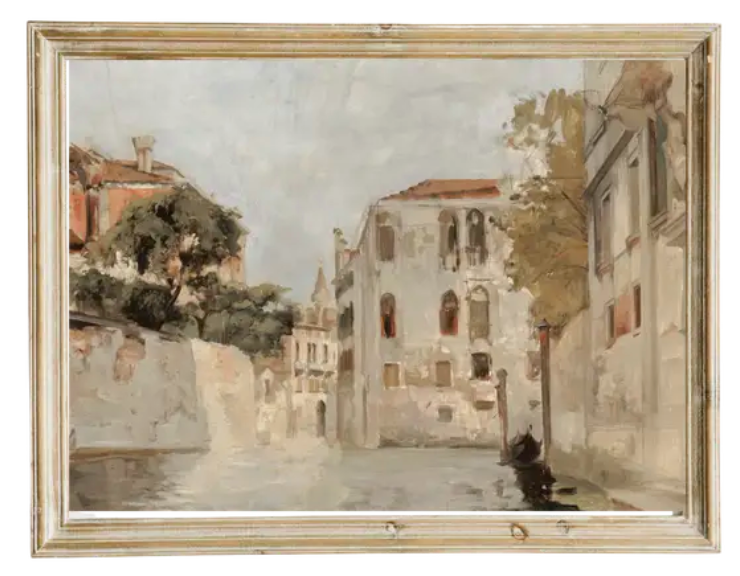 Vintage Framed Print - European Stone Street