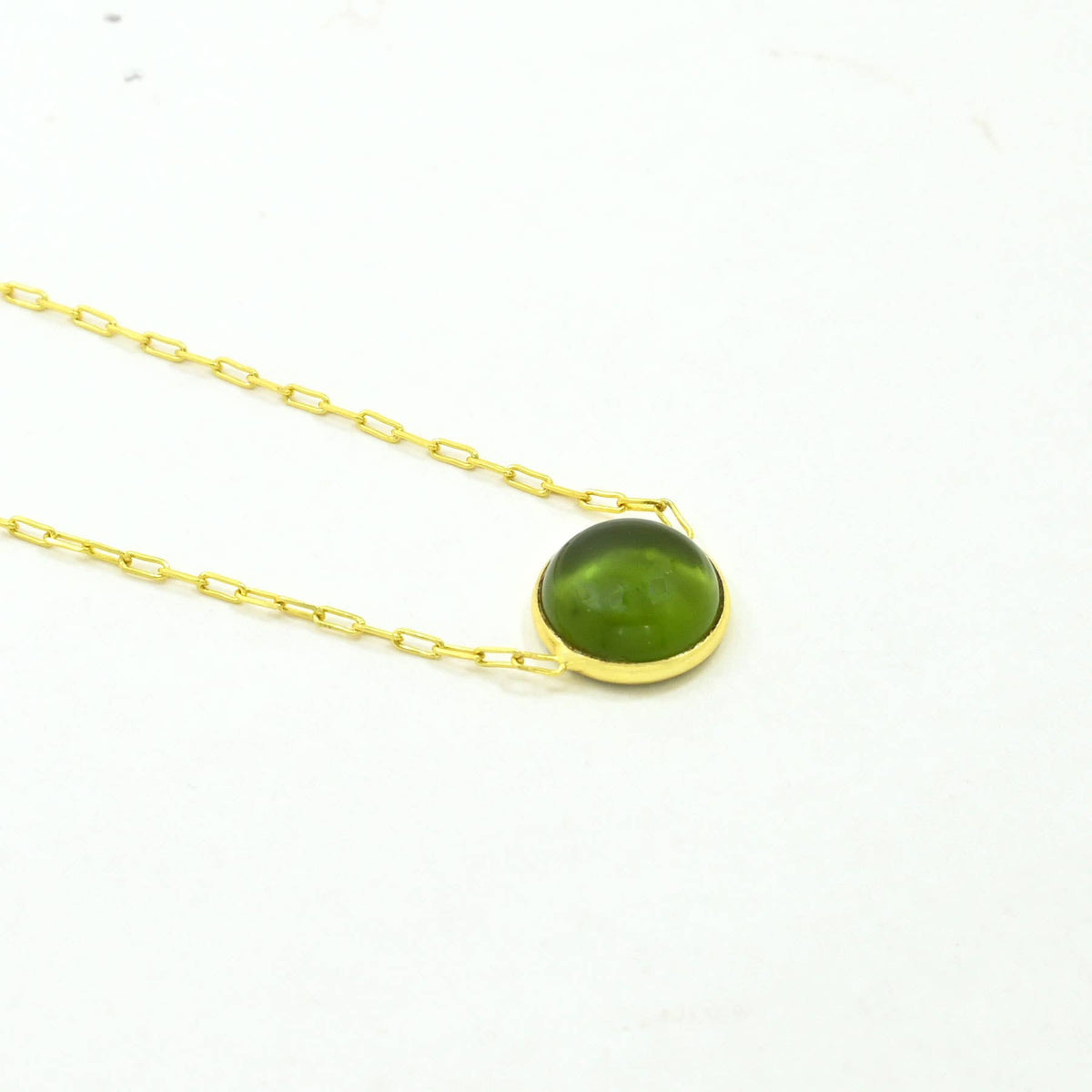 Noyre Berlin Round Gemstone Necklace, Tourmaline