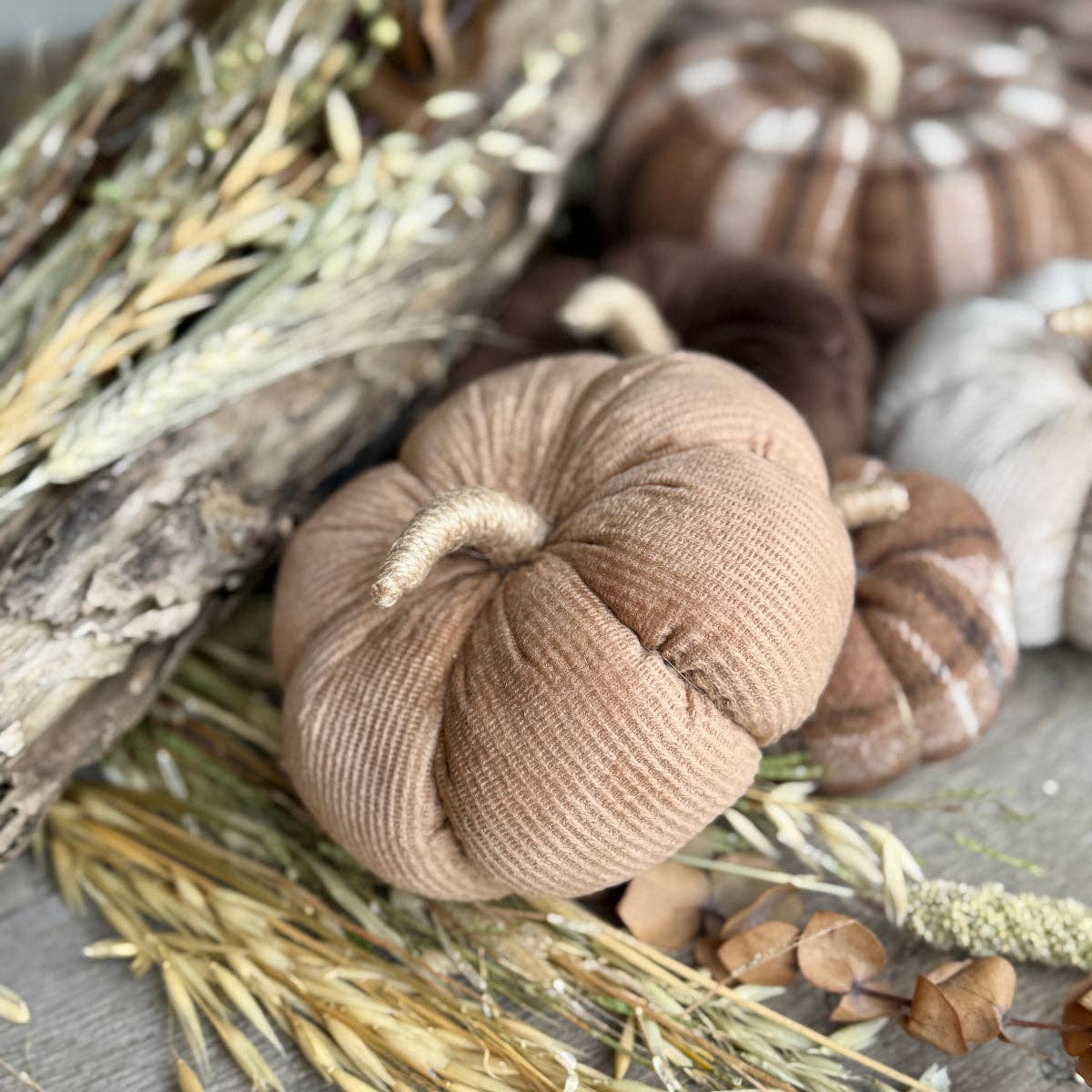 Medium Tan Corduroy Pumpkin