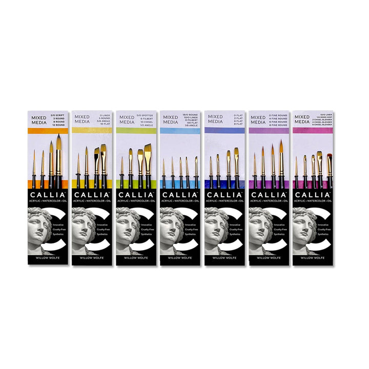 Mixed Media Brush Set, Green