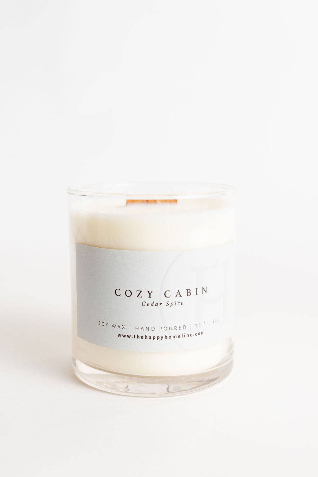 Cozy Cabin Wood Wick Candle, 11 oz