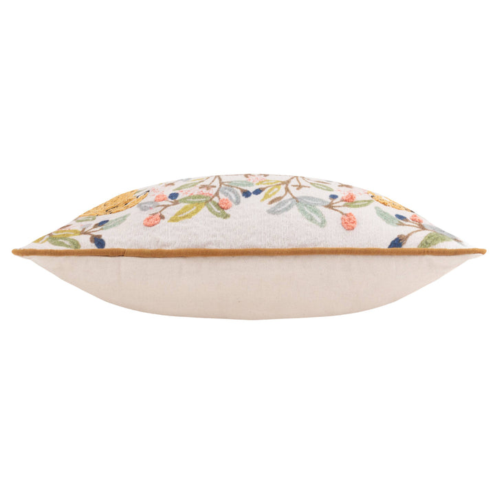 Mirrored Cheetah Embroidered Cushion, Multicolour