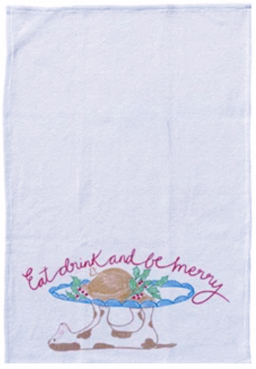 Festive Friends Waffle Weave Tea Towels