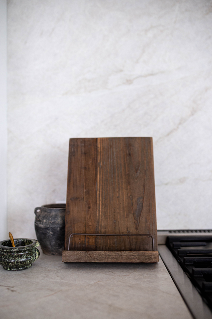 Reclaimed Wooden Cookbook Stand
