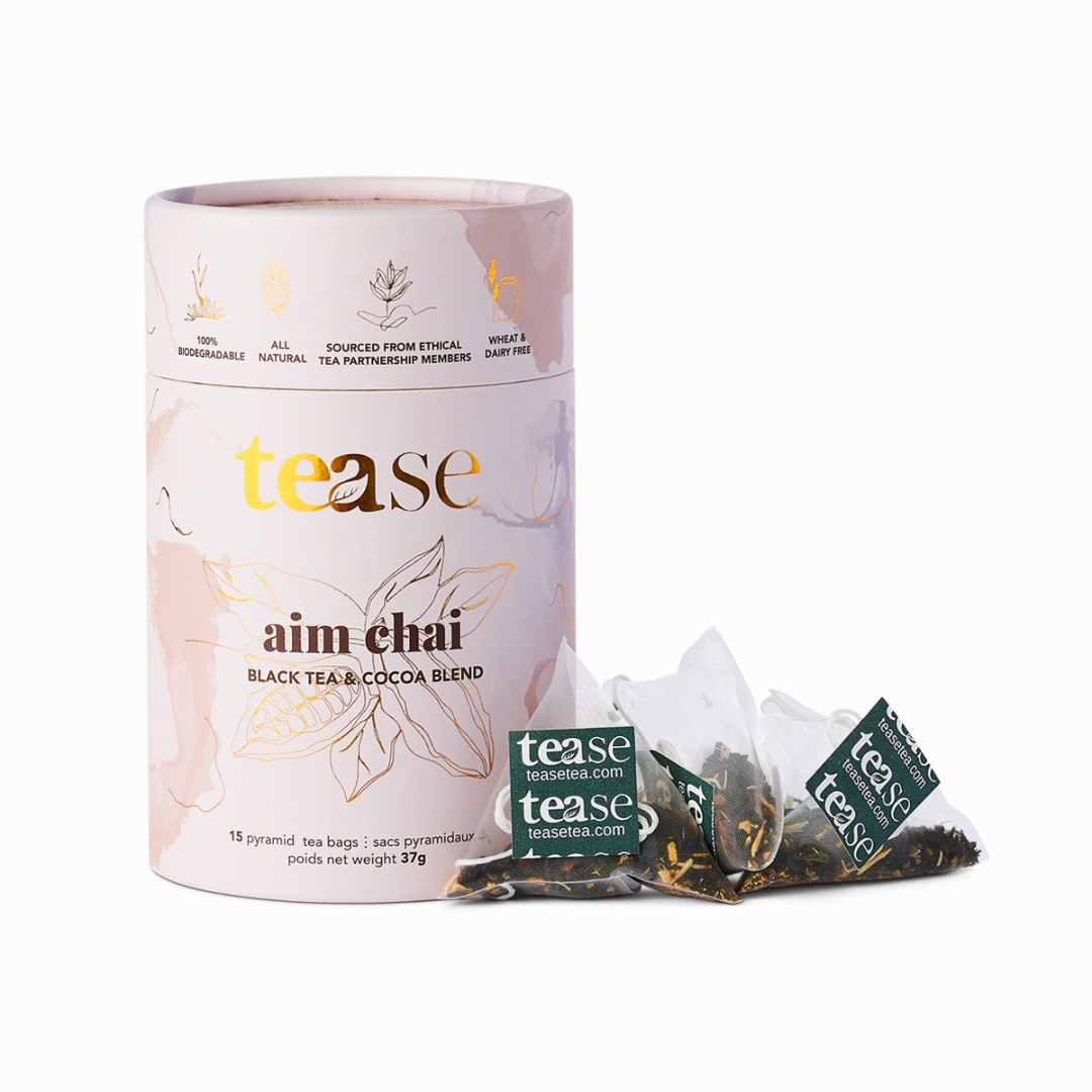 Aim Chai All Natural Tea Blend, Biodegradable Tea Bags