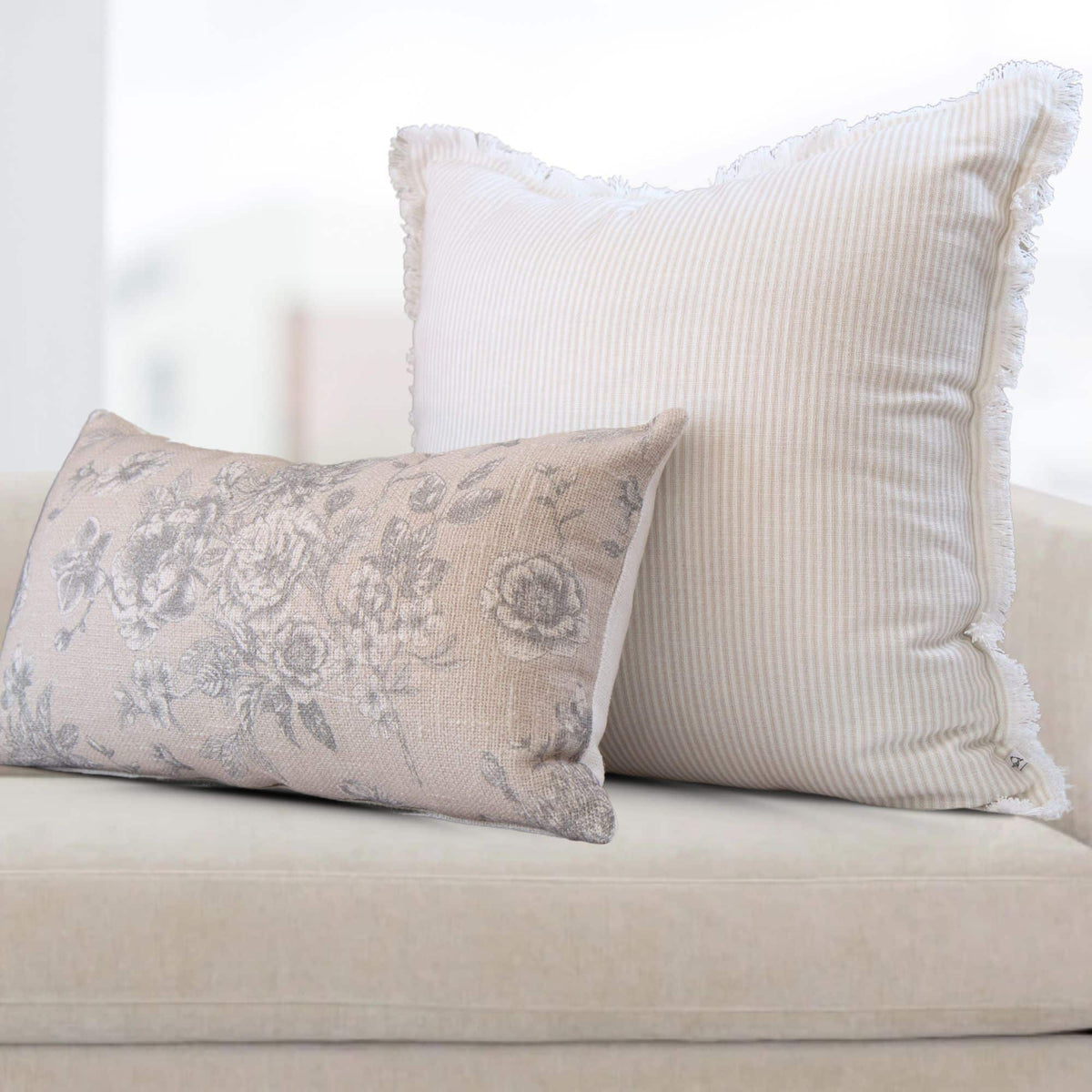 Magnolia Floral Lumbar Pillow