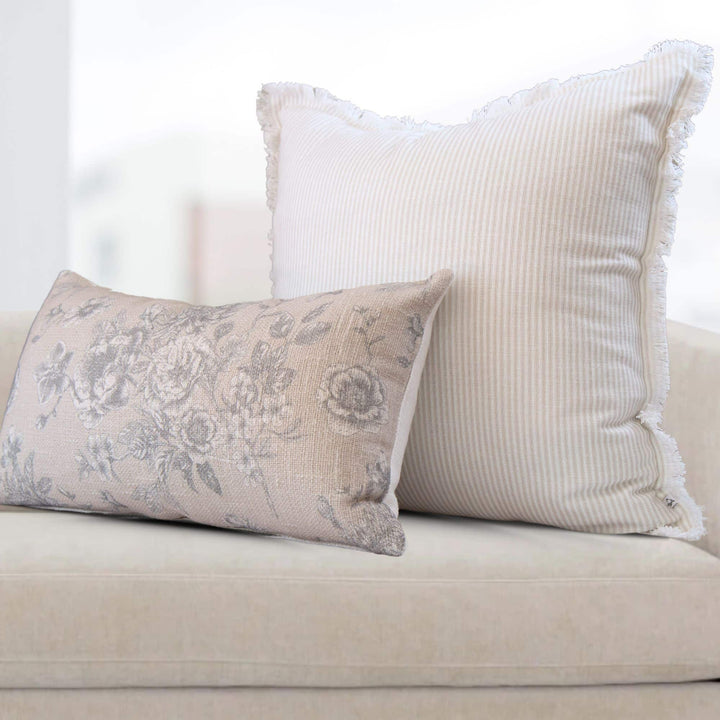 Magnolia Floral Lumbar Pillow