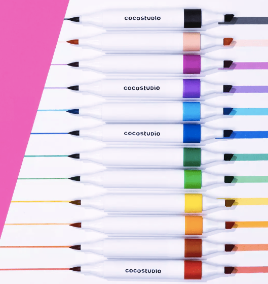 Washable Dual Tip Markers, Set of 12
