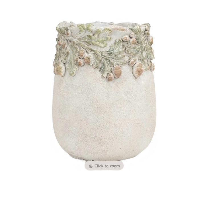 Oak Leaves & Acorn Vase