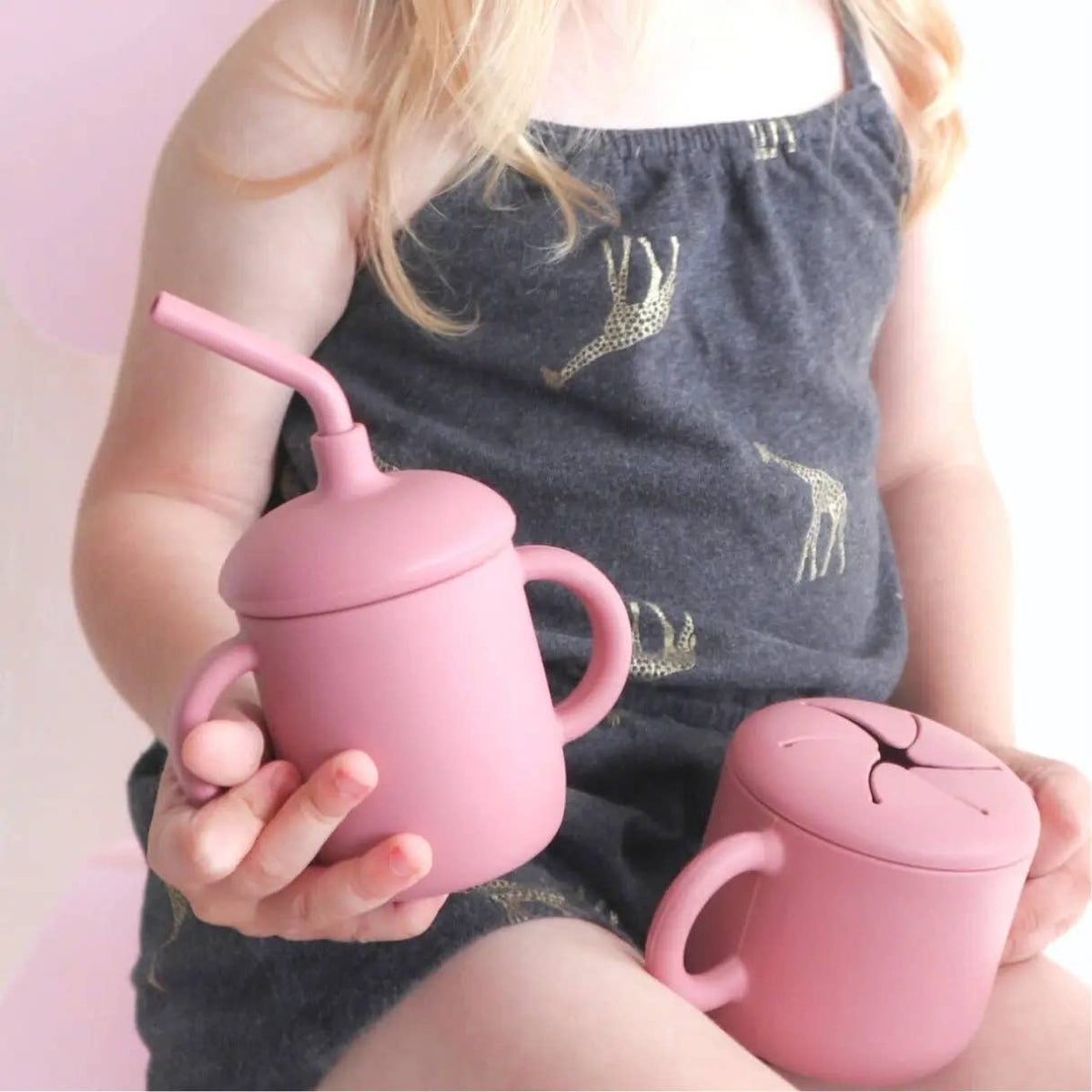 Silicone Snack Cup - Dusty Rose