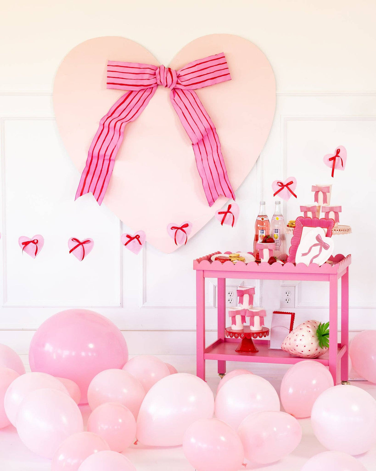 Felt Heart Banner, Valentine's Decor