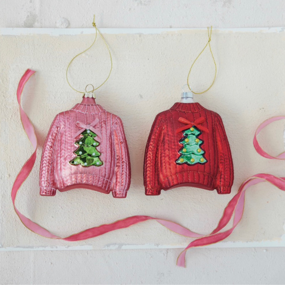 Glass Sweater Ornament