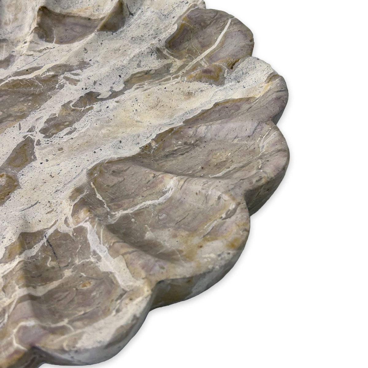 Marble Anemone Decorative Tray, Caprie Beige