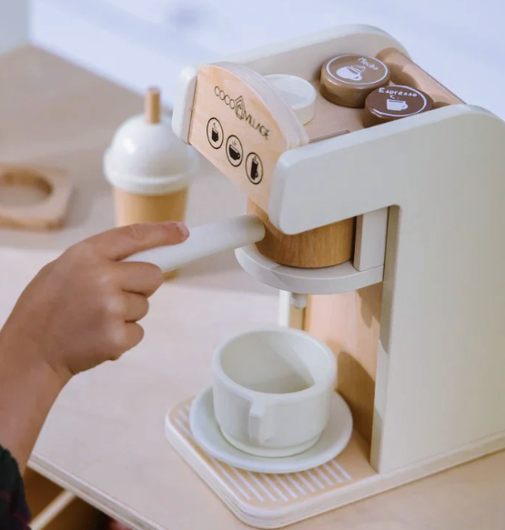 Wooden Coffee Maker Set by Coco Village