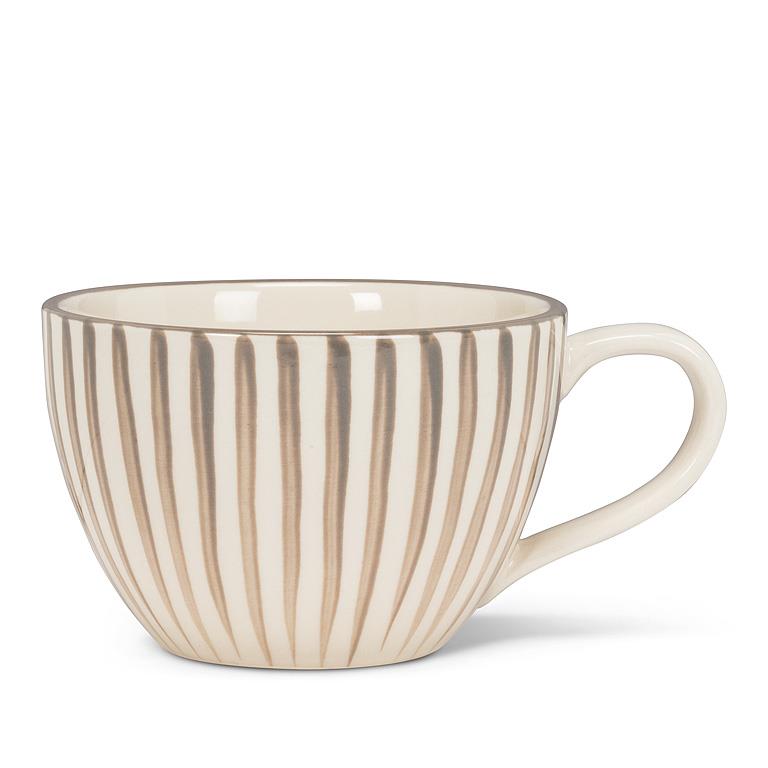 Positano Cafe Wide Striped Mug