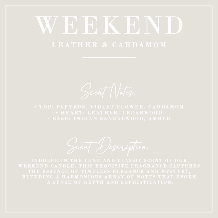 Porter Lane Home Candle, Weekend, Luxe Collection, 12 oz