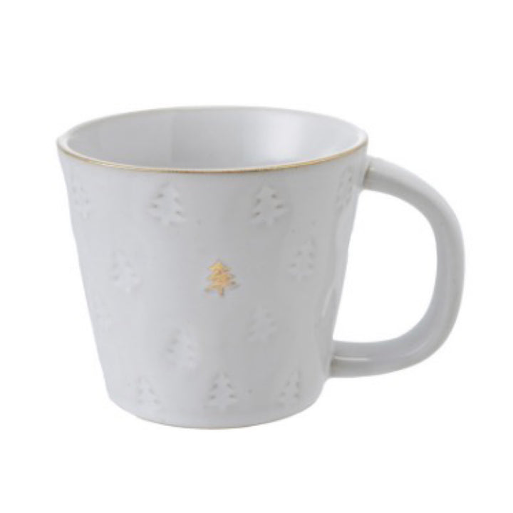 Stoneware Mug Gold Electroplating