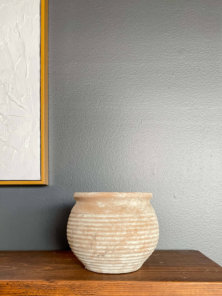 Lazio Rustic Vintage-Style Terracotta Pot Vase