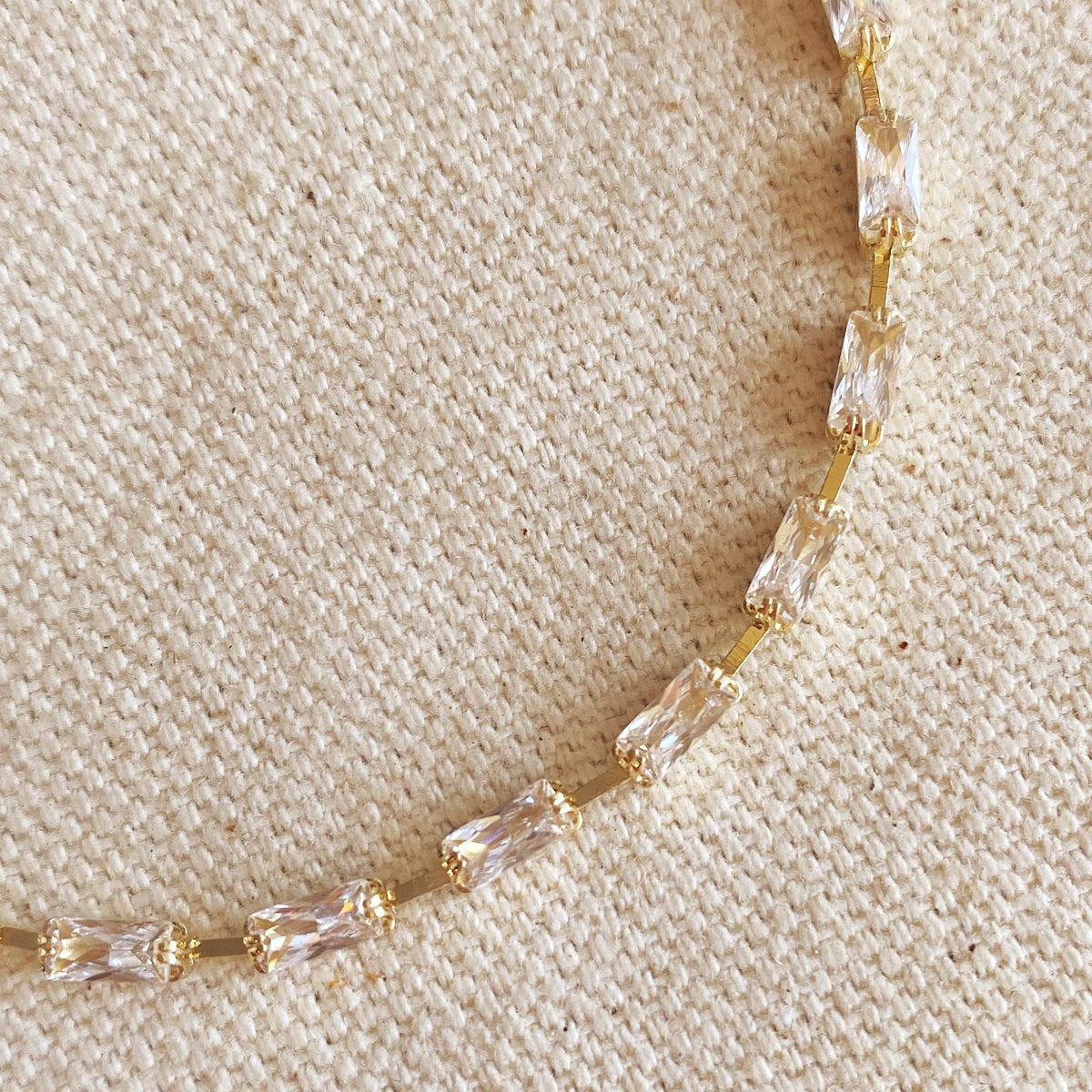 Penelope Twisted Tennis Bracelet, 18K Gold