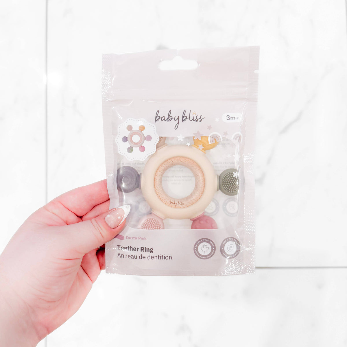 Teether Ring - Pink Tones