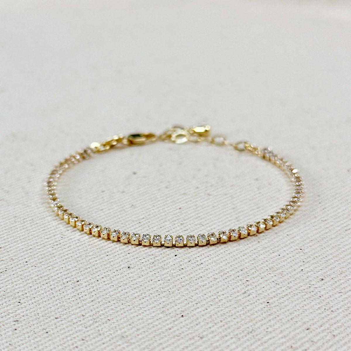 Annalise Marquise Tennis Bracelet, 18K Gold