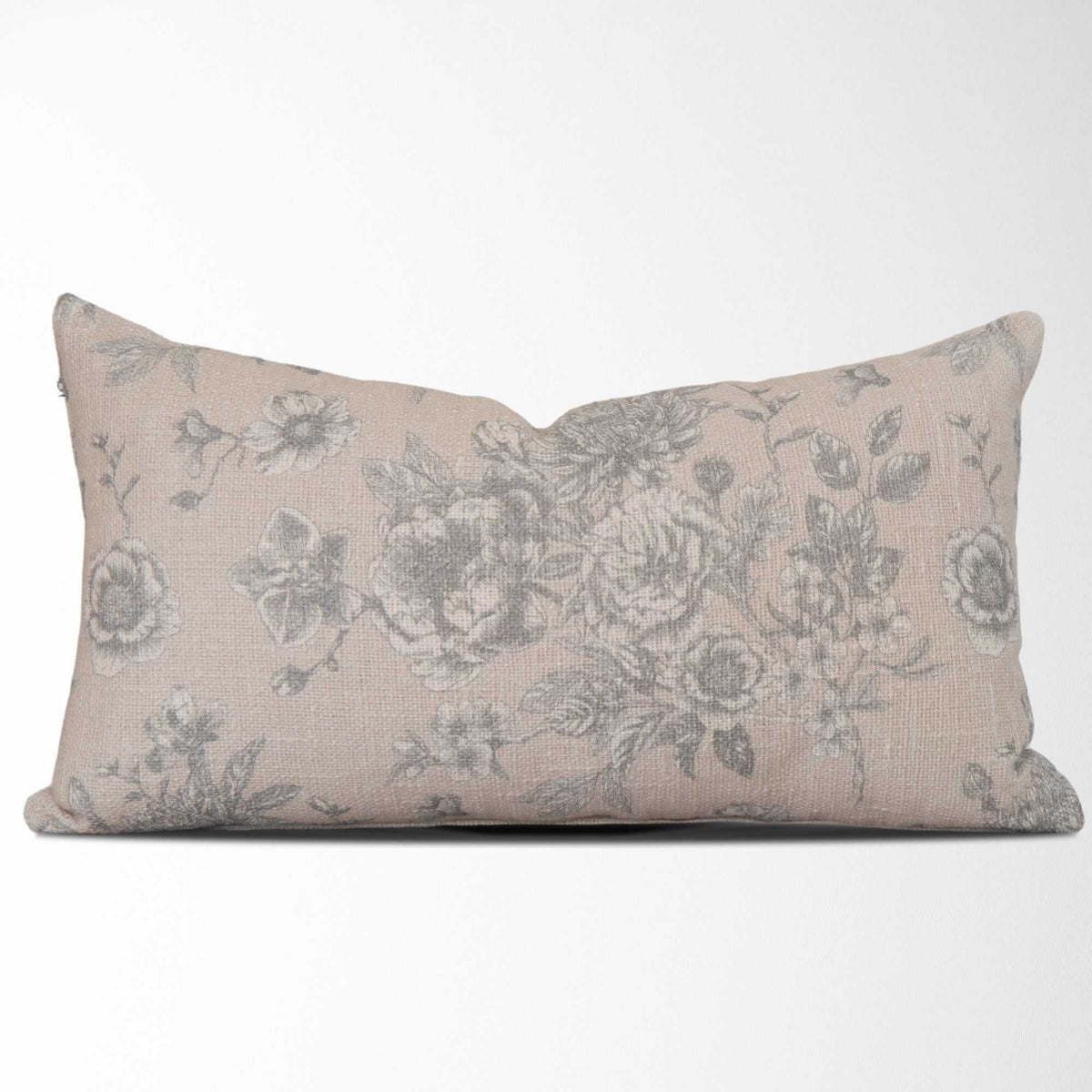 Magnolia Floral Lumbar Pillow