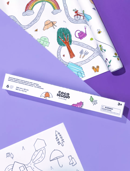 Sticky Colouring Poster by Coco Village
