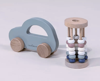 Wooden Abacus and Car Set by Coco Village