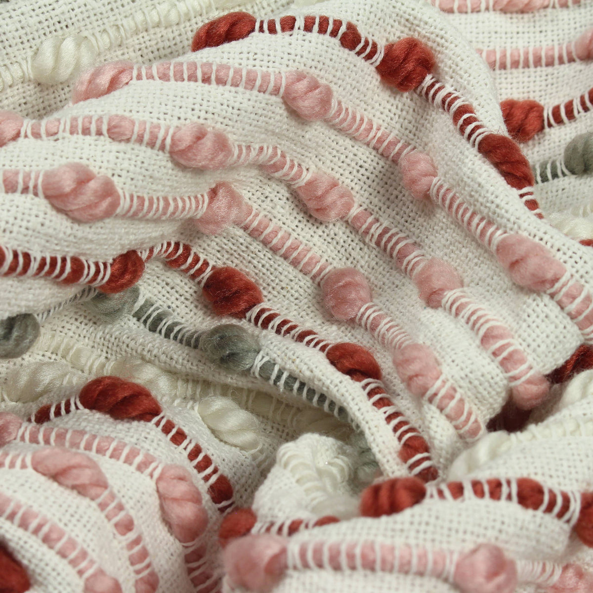 Dhadit Stripe Throw, Blush
