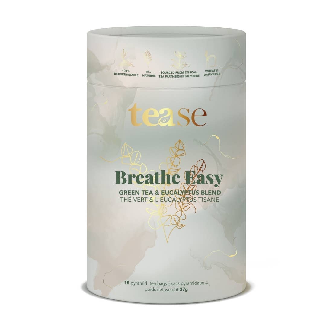 Breathe Easy Natural Tea Blend, Biodegradable Tea Bags