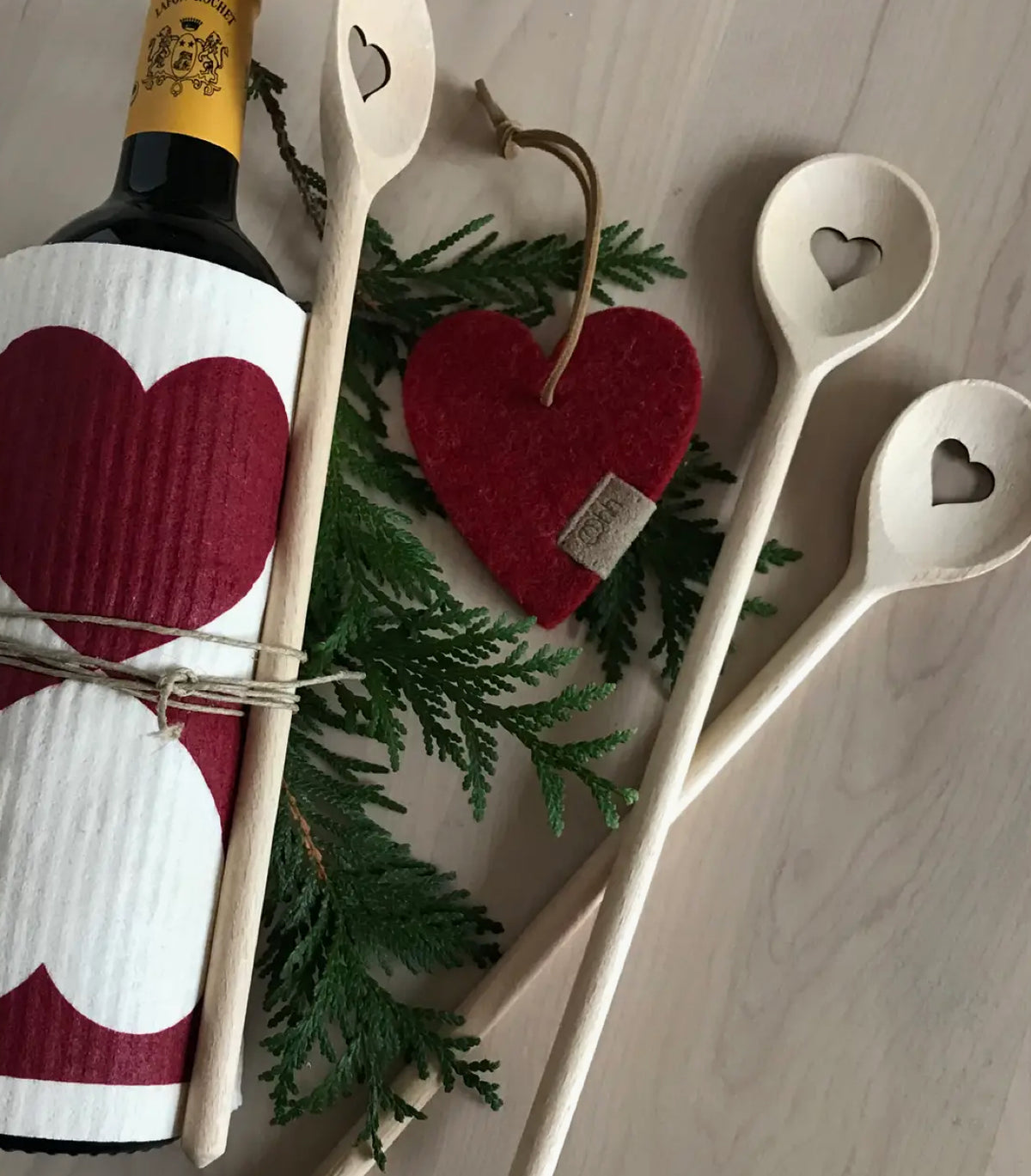 Small Wooden Spoon with Heart Cut-Out